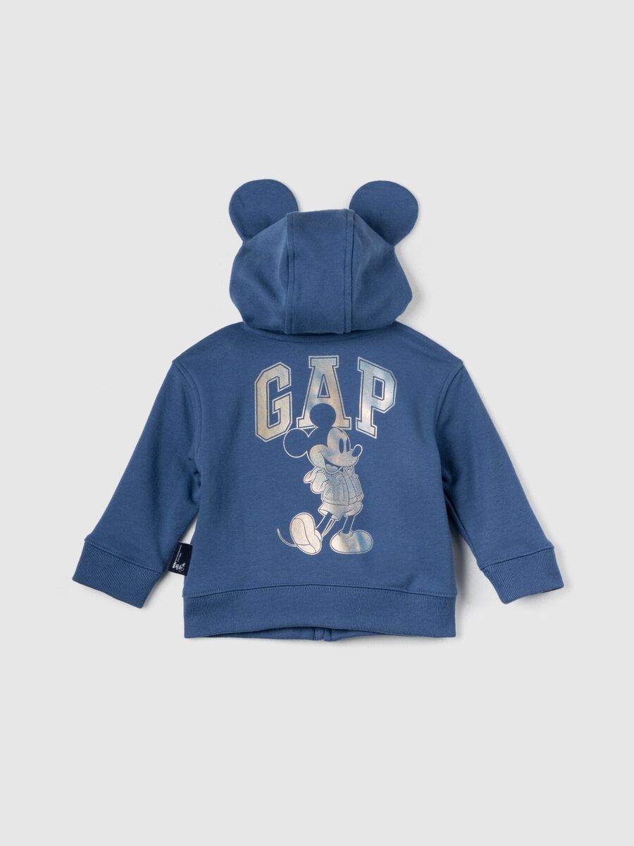 Full-zip sweatshirt with Disney Mickey Mouse print and logo_1