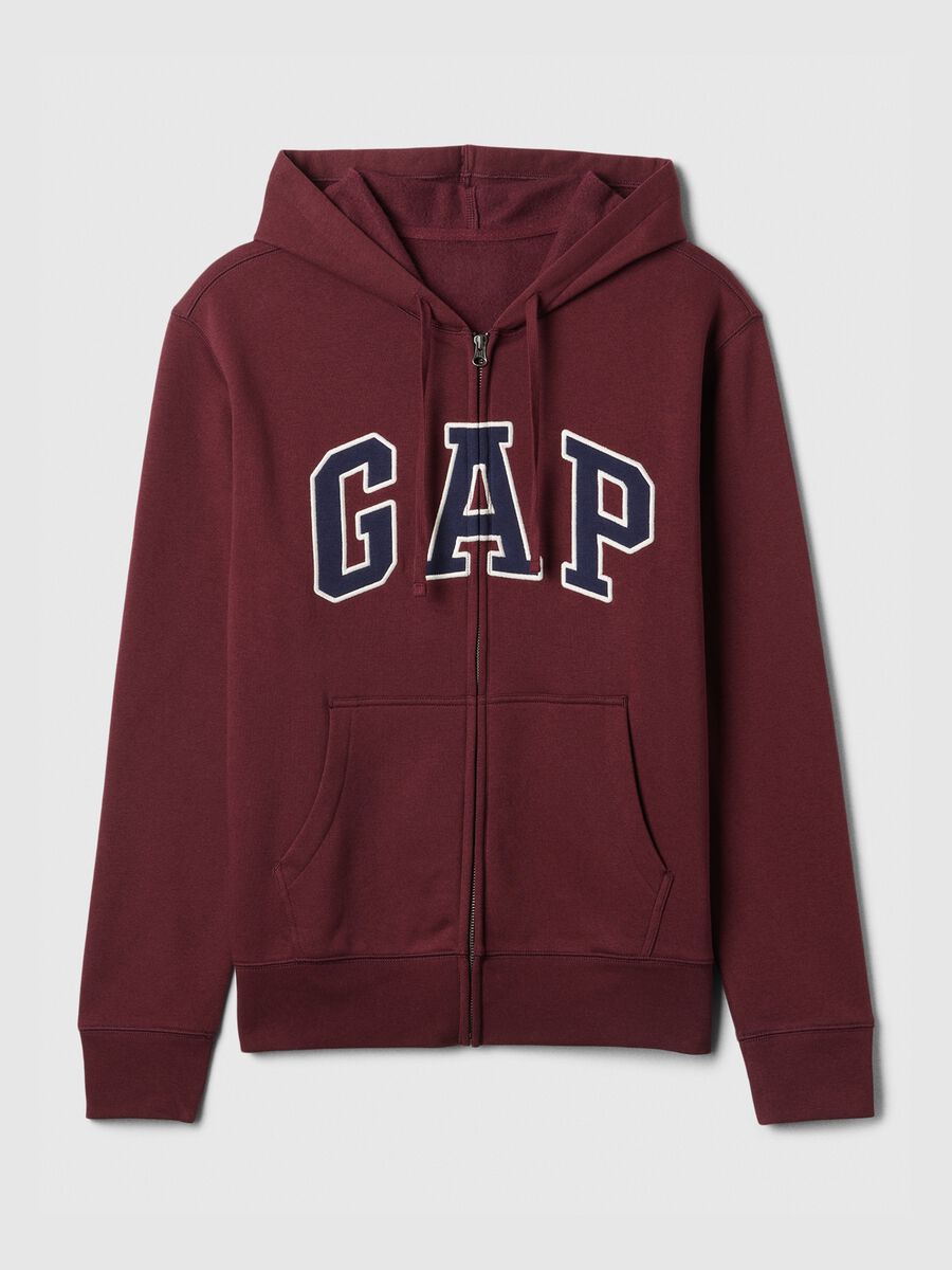 Full-zip con cappuccio e ricamo logo Uomo_4