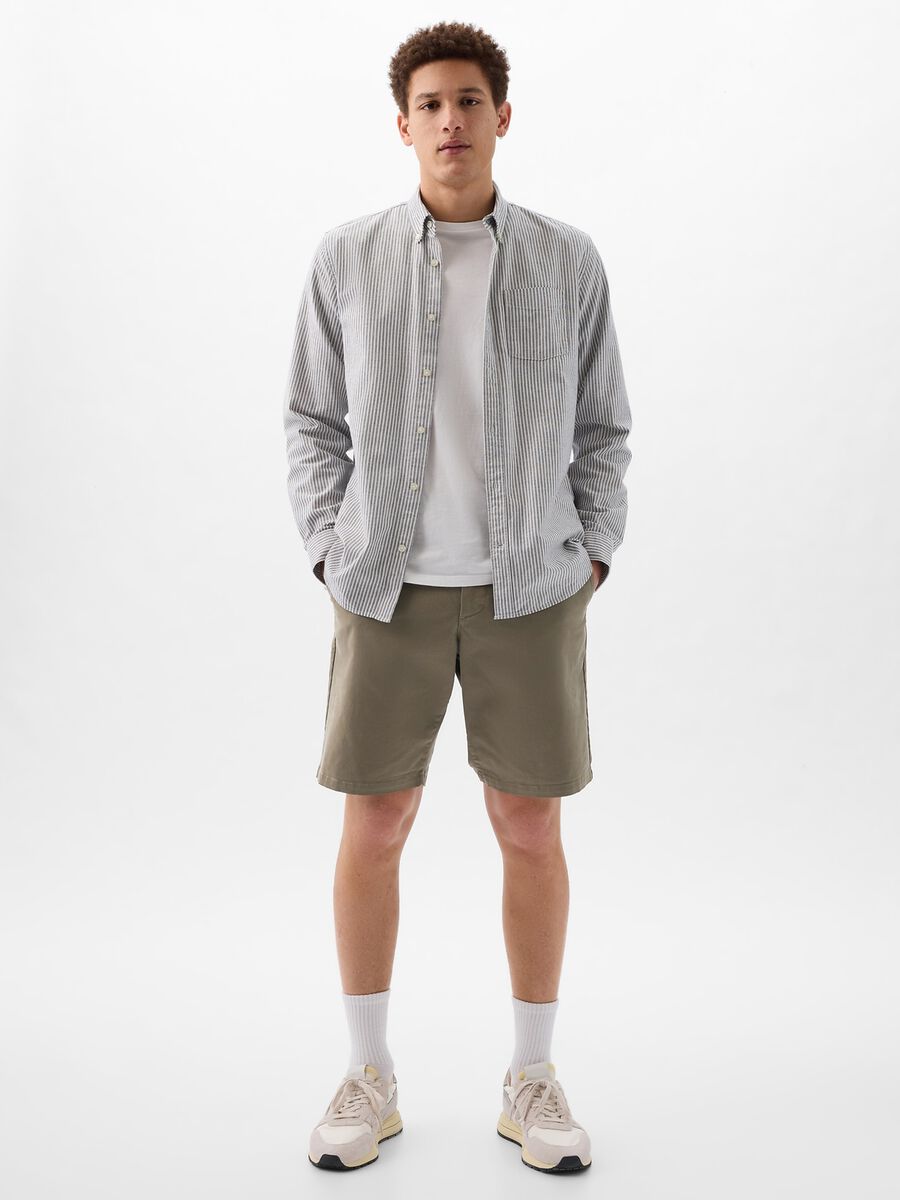 Bermuda relaxed fit in cotone stretch Uomo_0