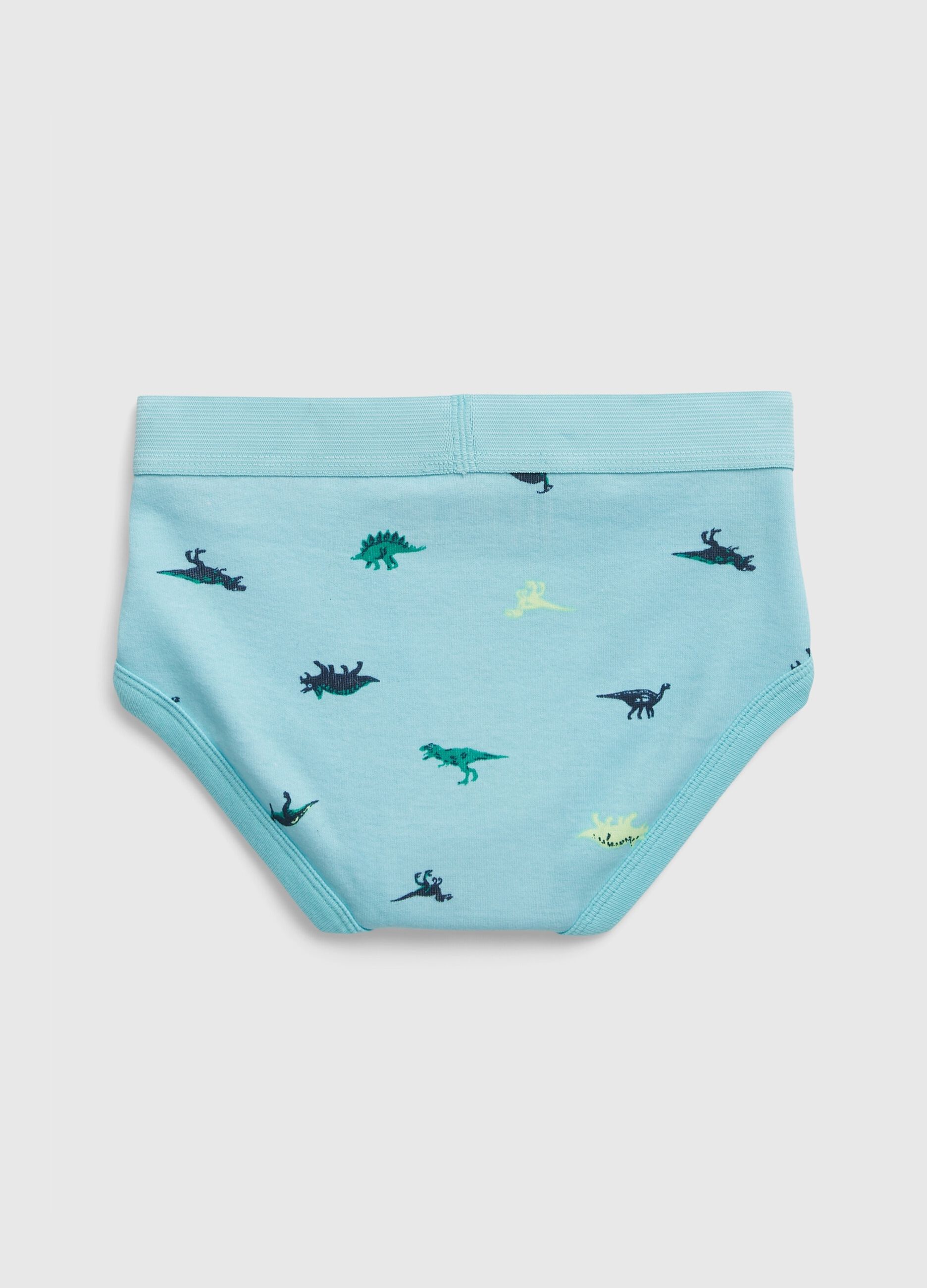 Four-pack briefs with stripes and dinosaurs print_2
