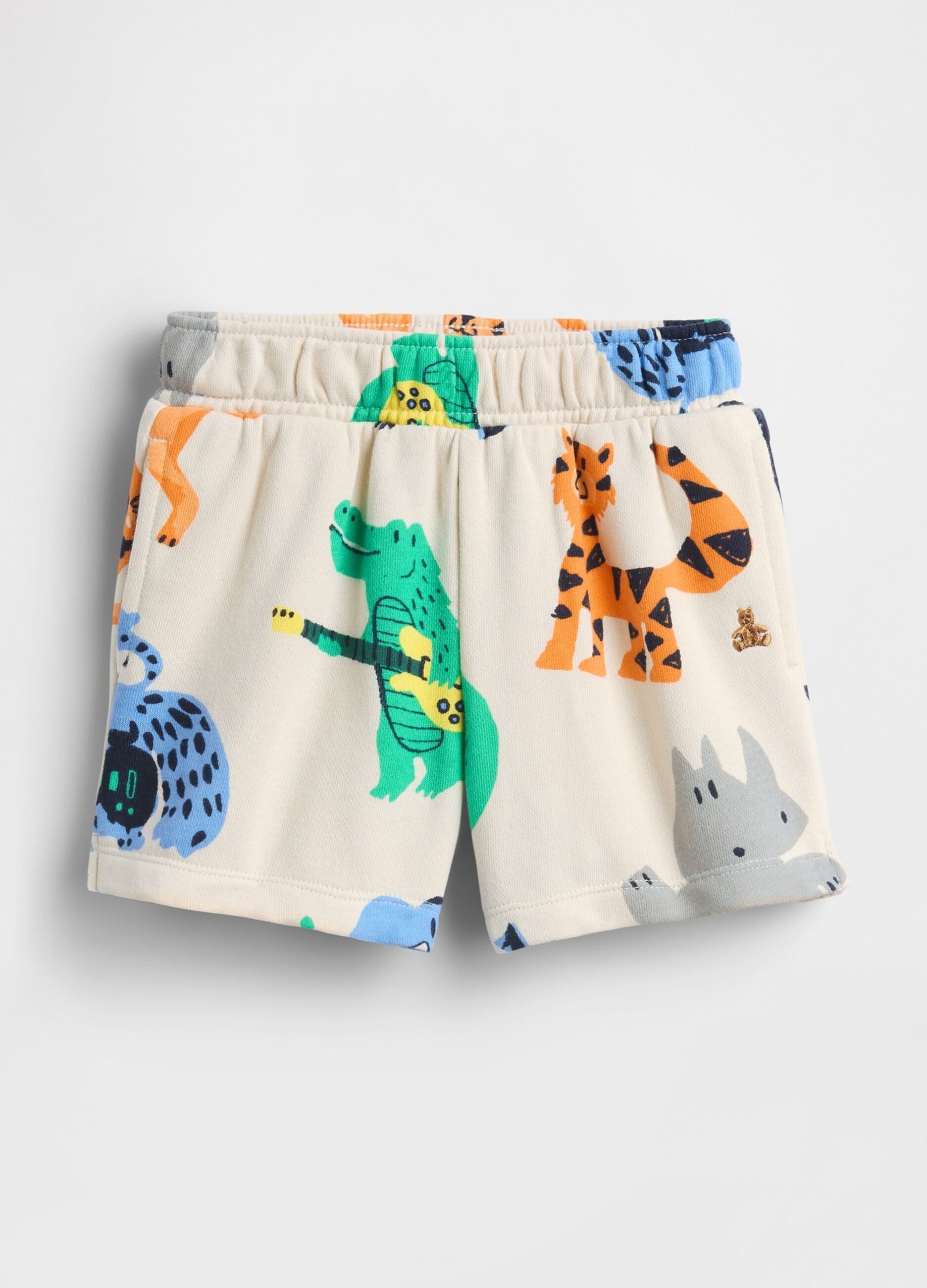 Shorts in misto cotone con stampa