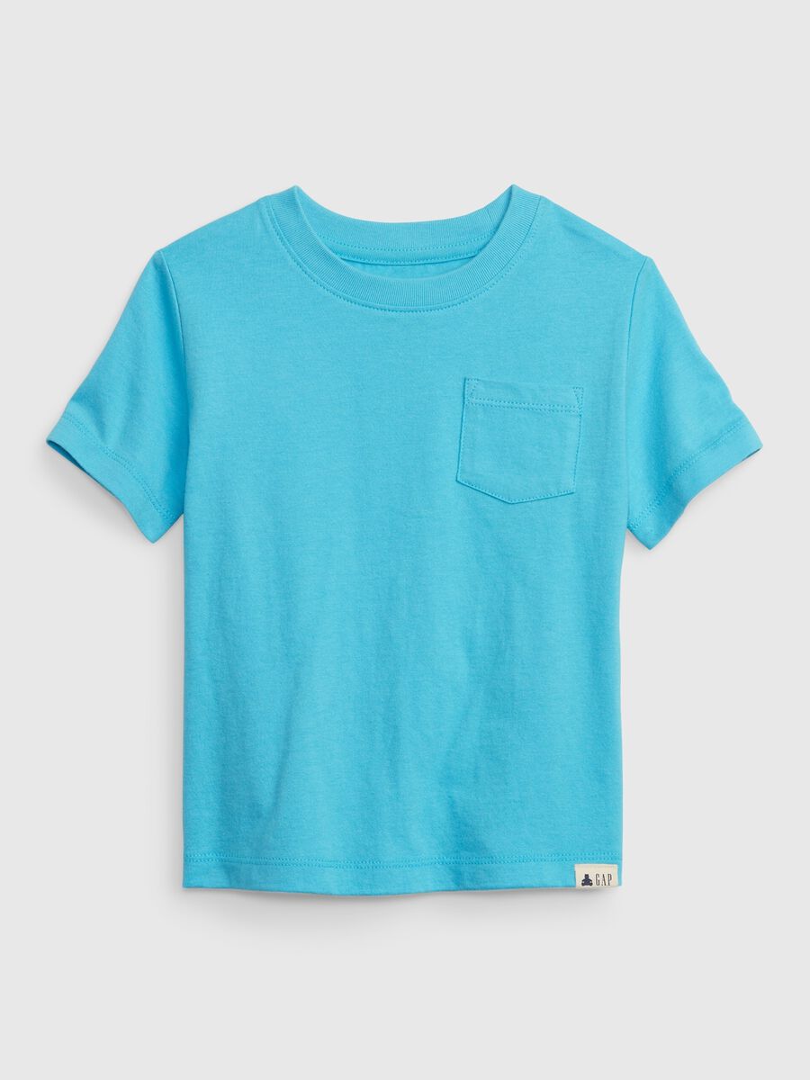 T-shirt in cotone con taschino Neonato_0