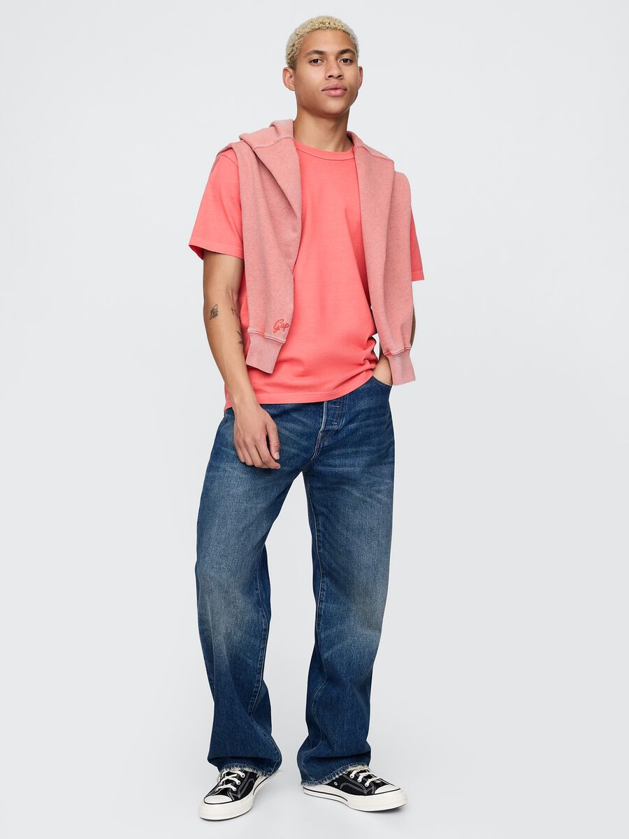 Pink Cotton Gap T-Shirt Man_1