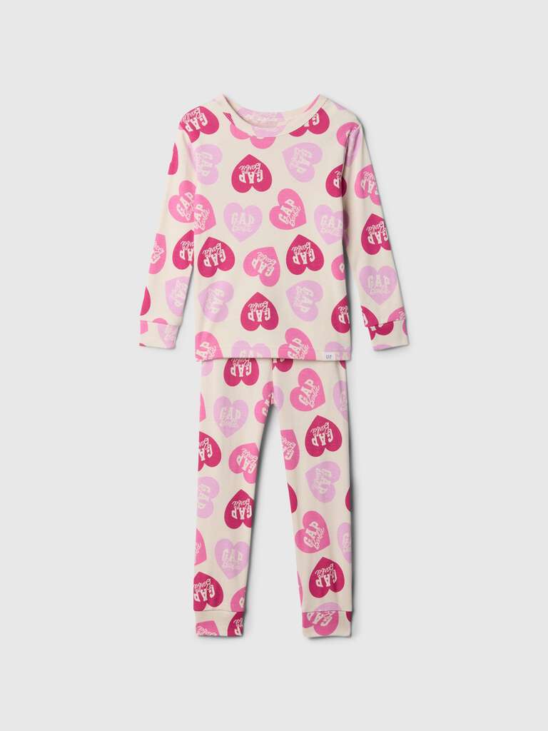 Pigiama lungo stampa cuori Gap x Barbie™