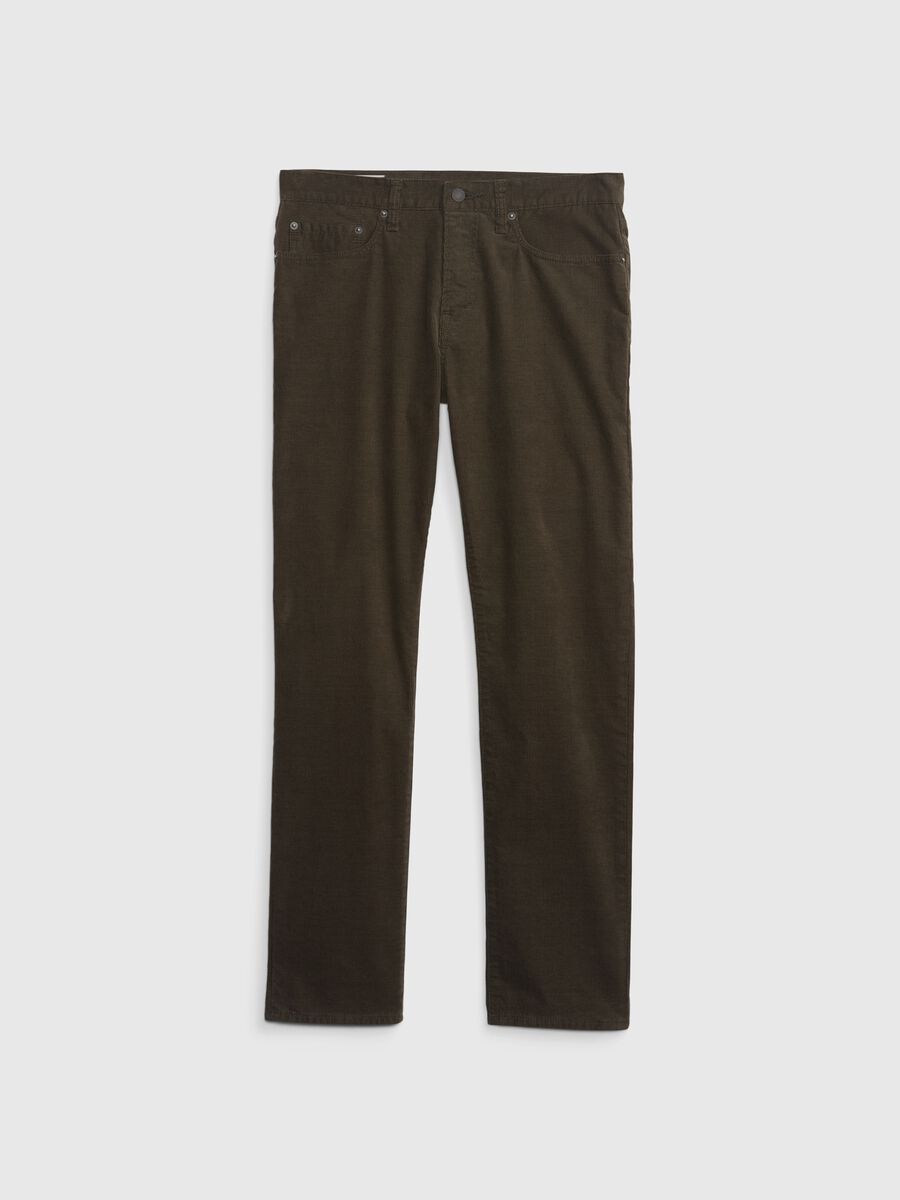 Pantaloni slim fit in corduroy stretch Uomo_3