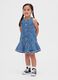 Abito denim in cotone con bottoni_0
