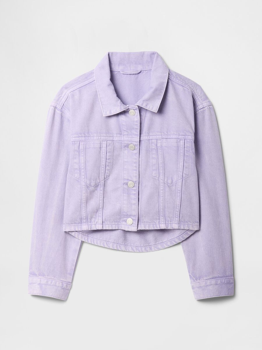 Giacca cropped viola per bambina Bambina_3