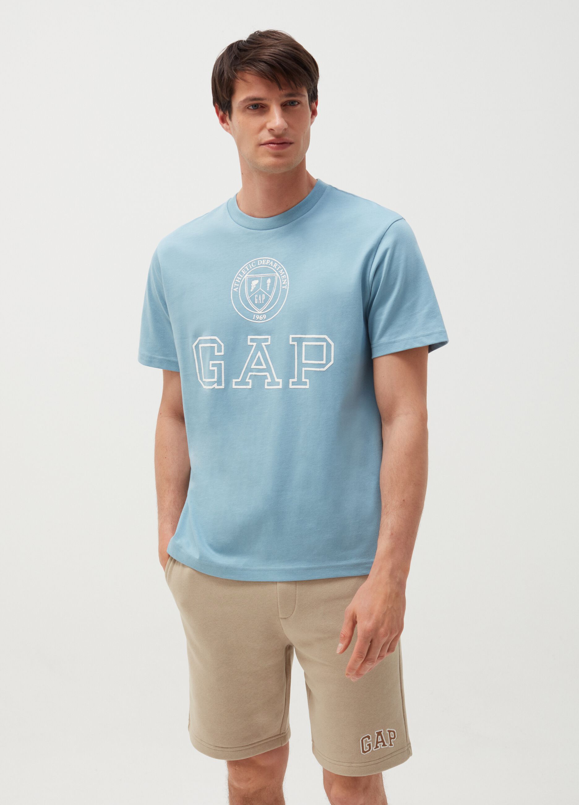 Bermuda in felpa con stampa logo