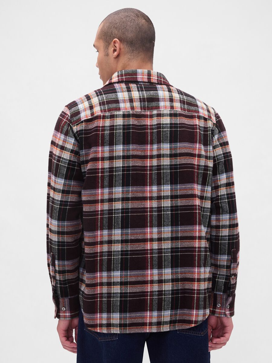 Camicia a maniche lunghe in cotone Uomo_1