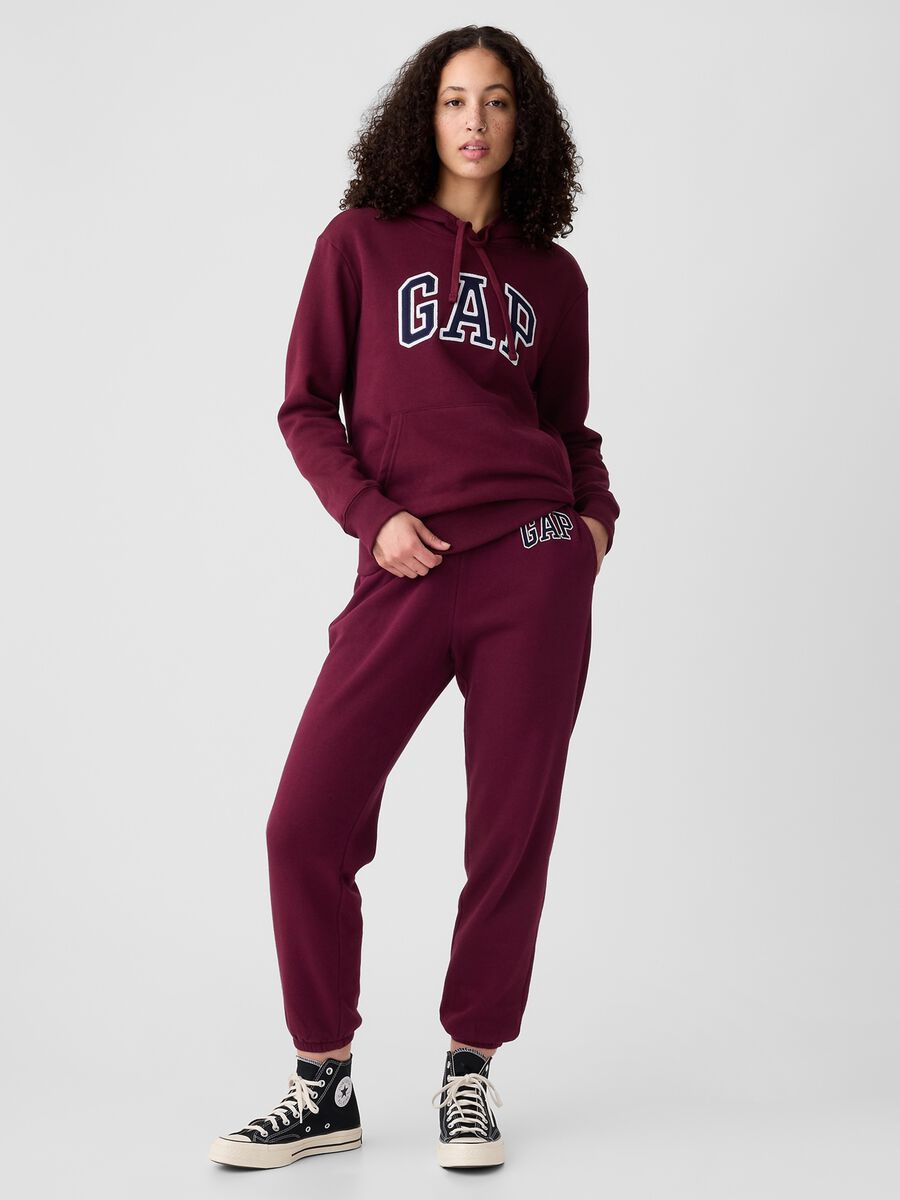 Felpa con cappuccio ricamo logo Donna_2