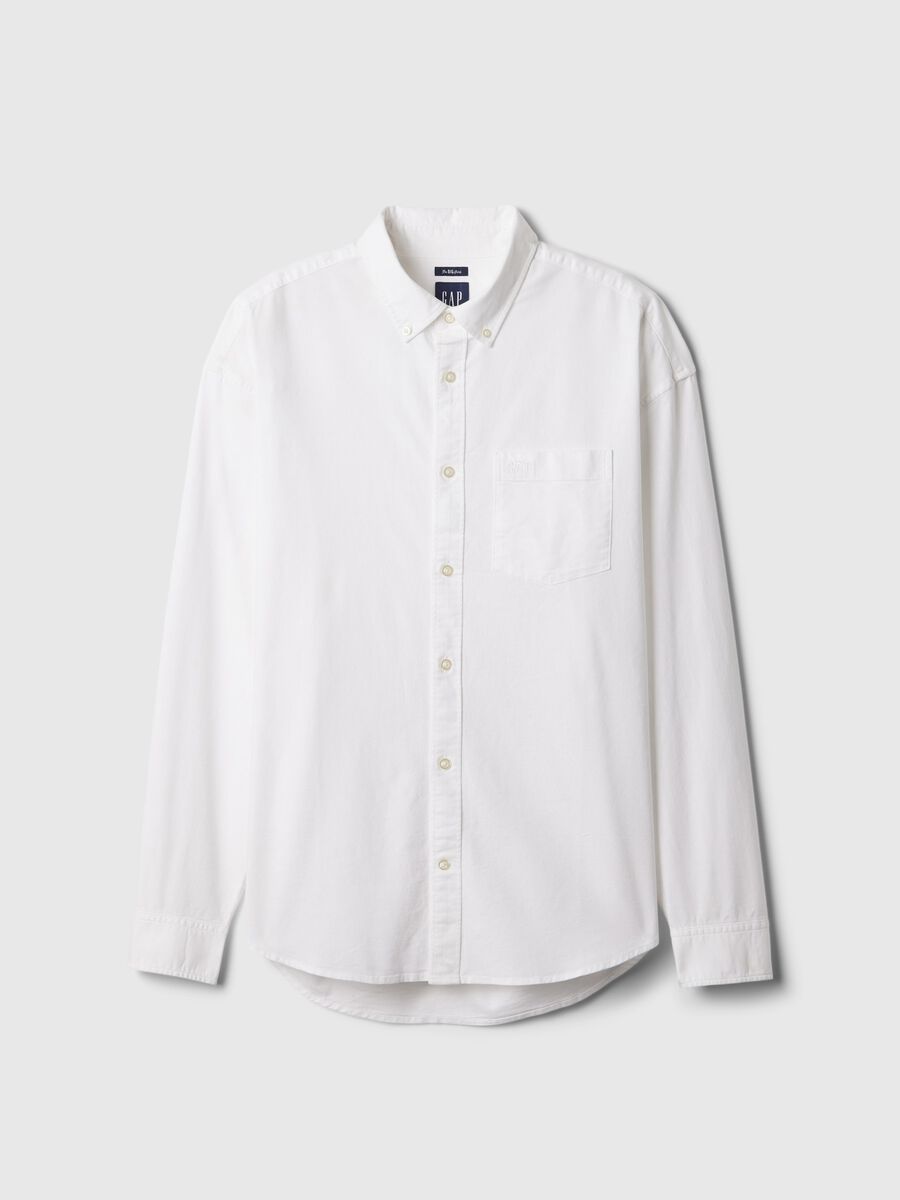 Camicia button-down con tasca Uomo_3