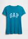 T-shirt azzurra in cotone_3