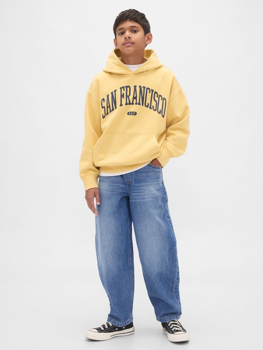 Jeans denim in puro cotone Bambino_0