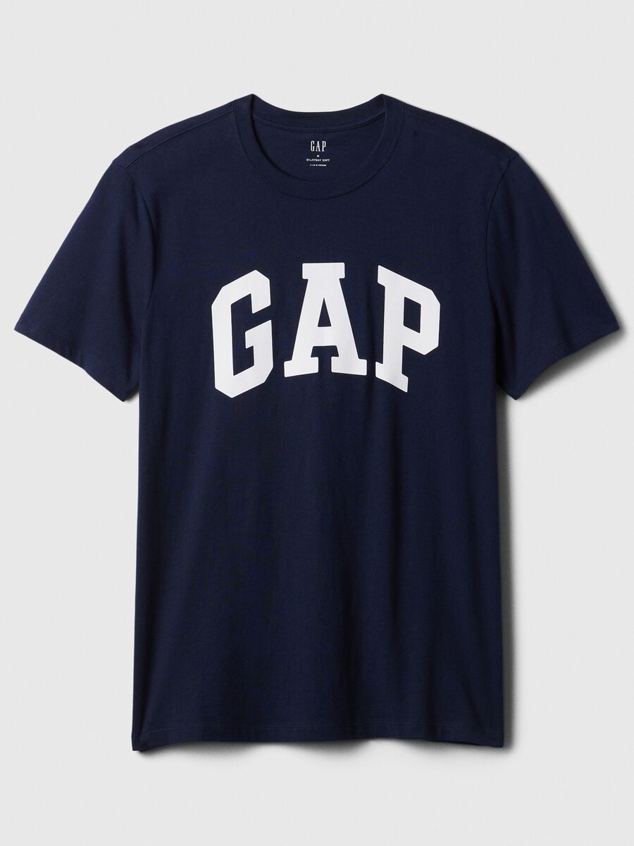 Cotton T-shirt with logo print Man_3