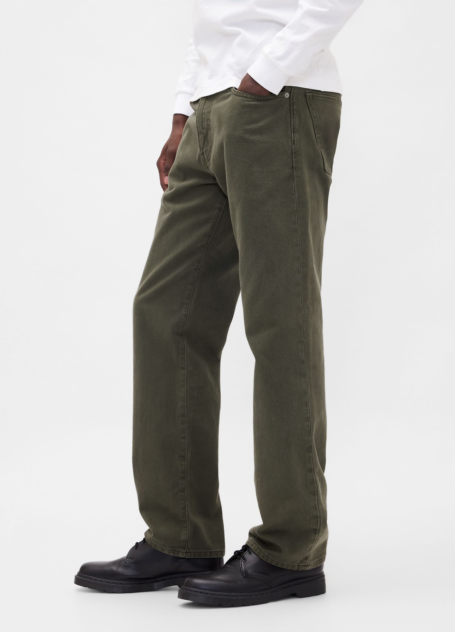 Pantaloni verde in cotone_3