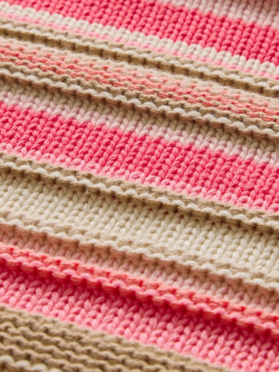 Multicolour Stripe Cotton Jumper Girl_4