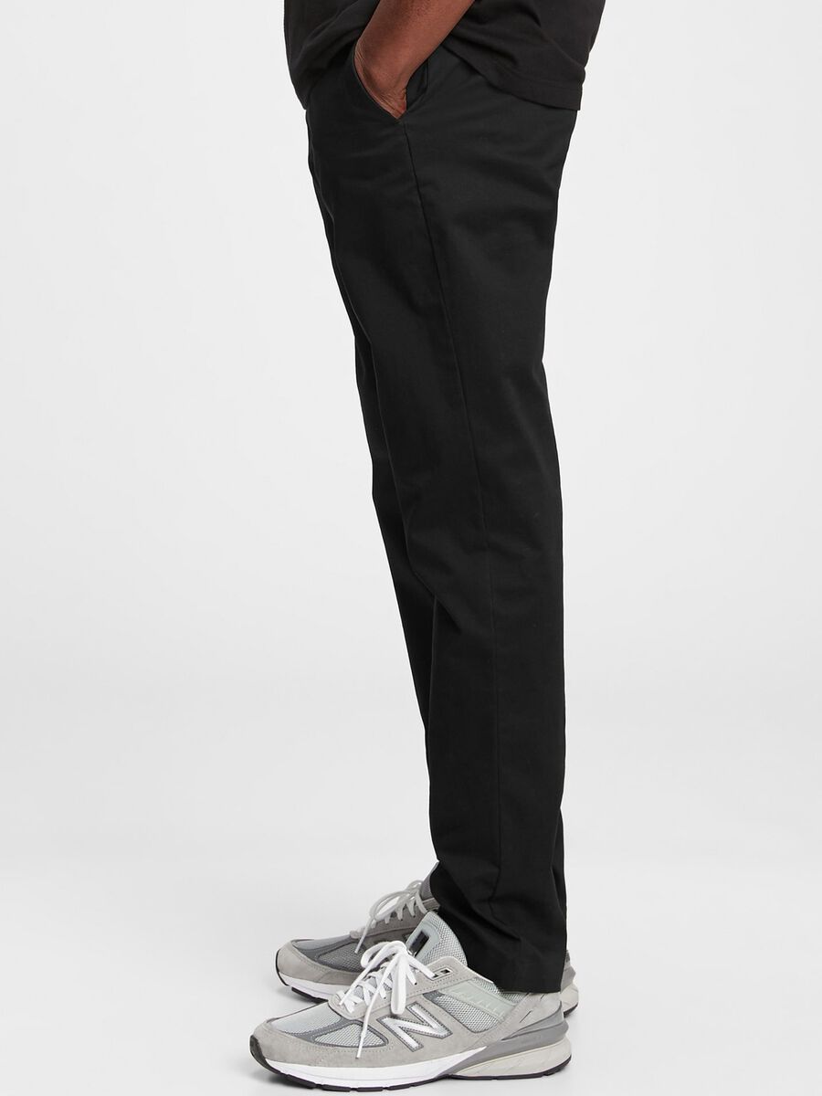 Slim fit, stretch cotton trousers Man_3