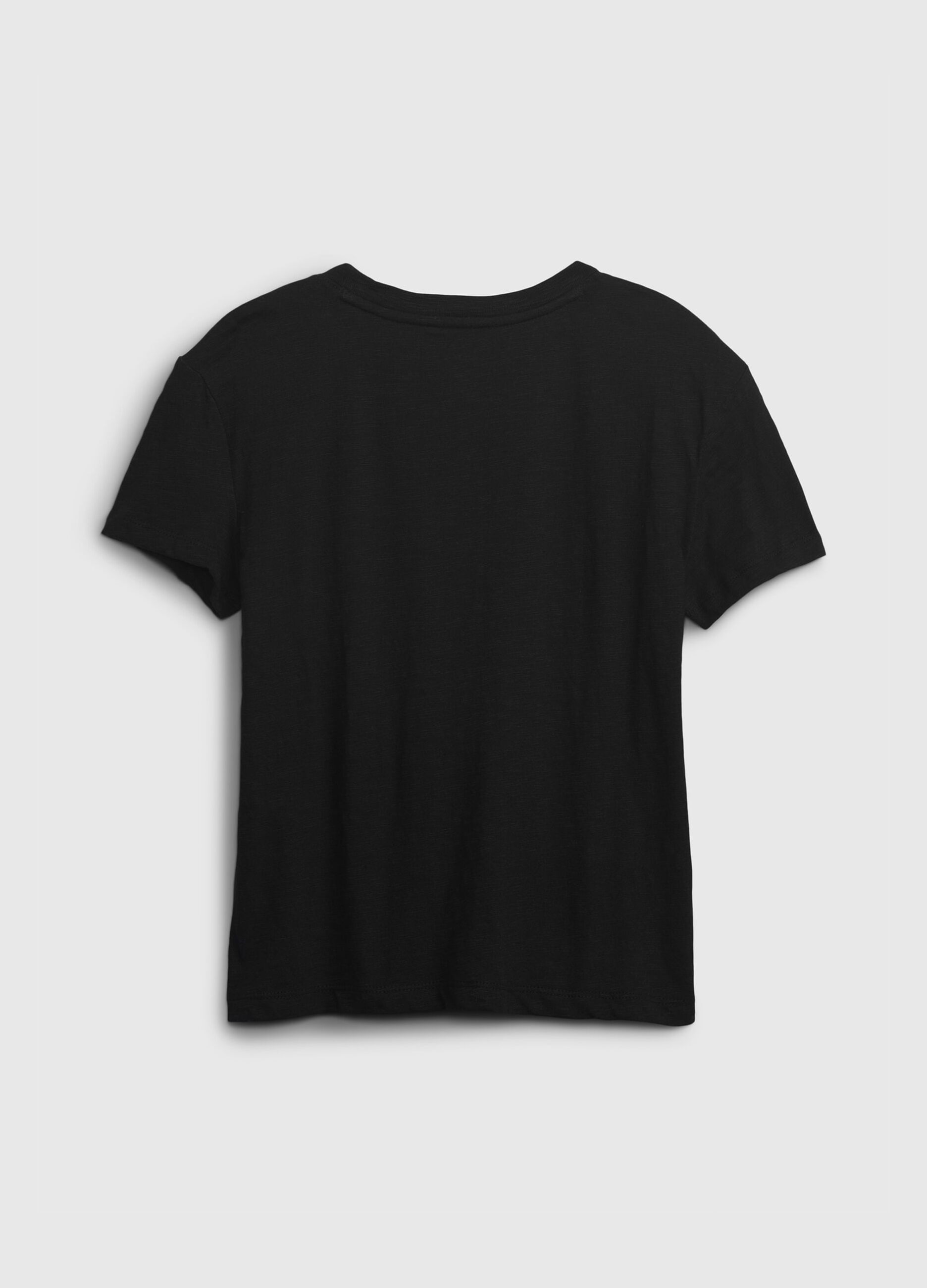 T-shirt in cotone bio con tasca_1