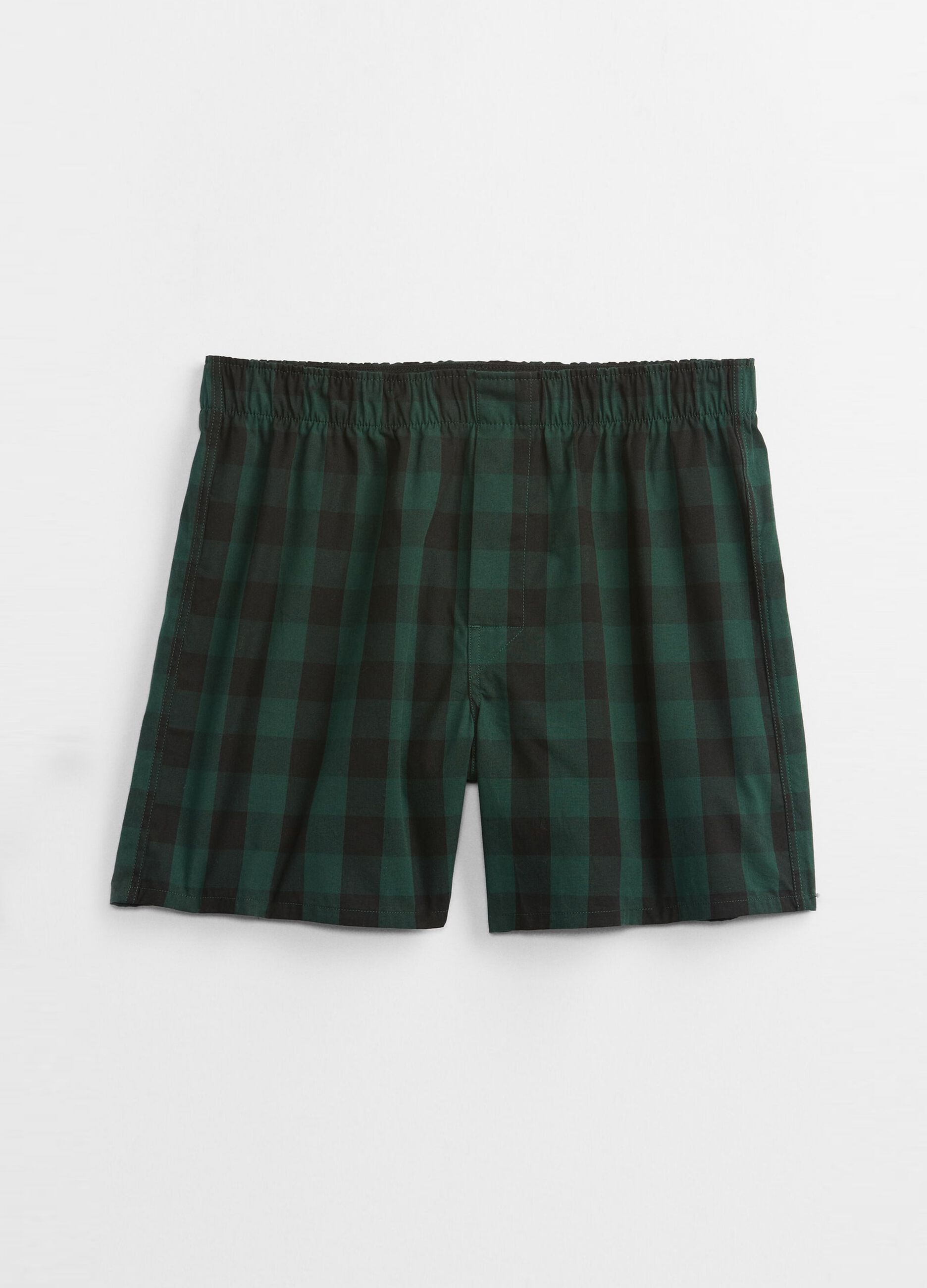 Check cotton boxer shorts