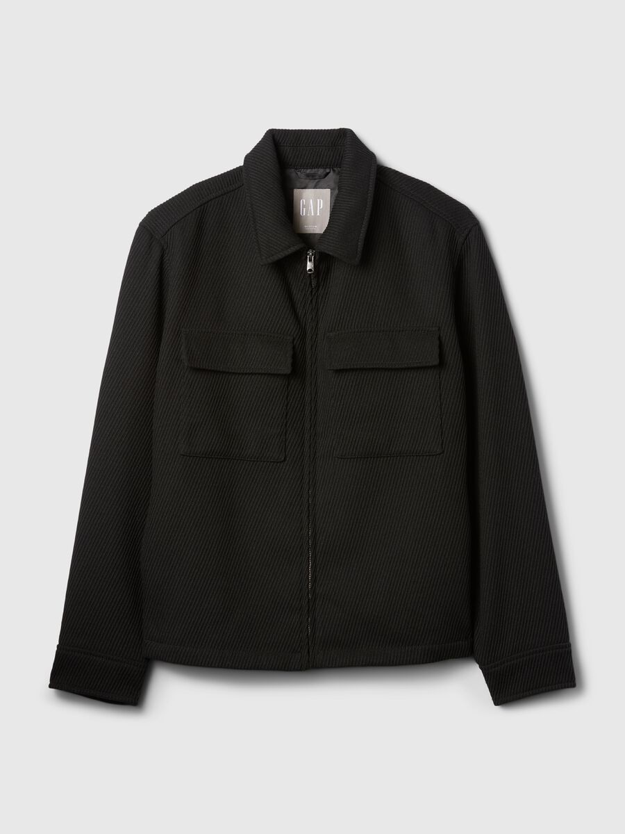 Jacket in wool twill Man_3