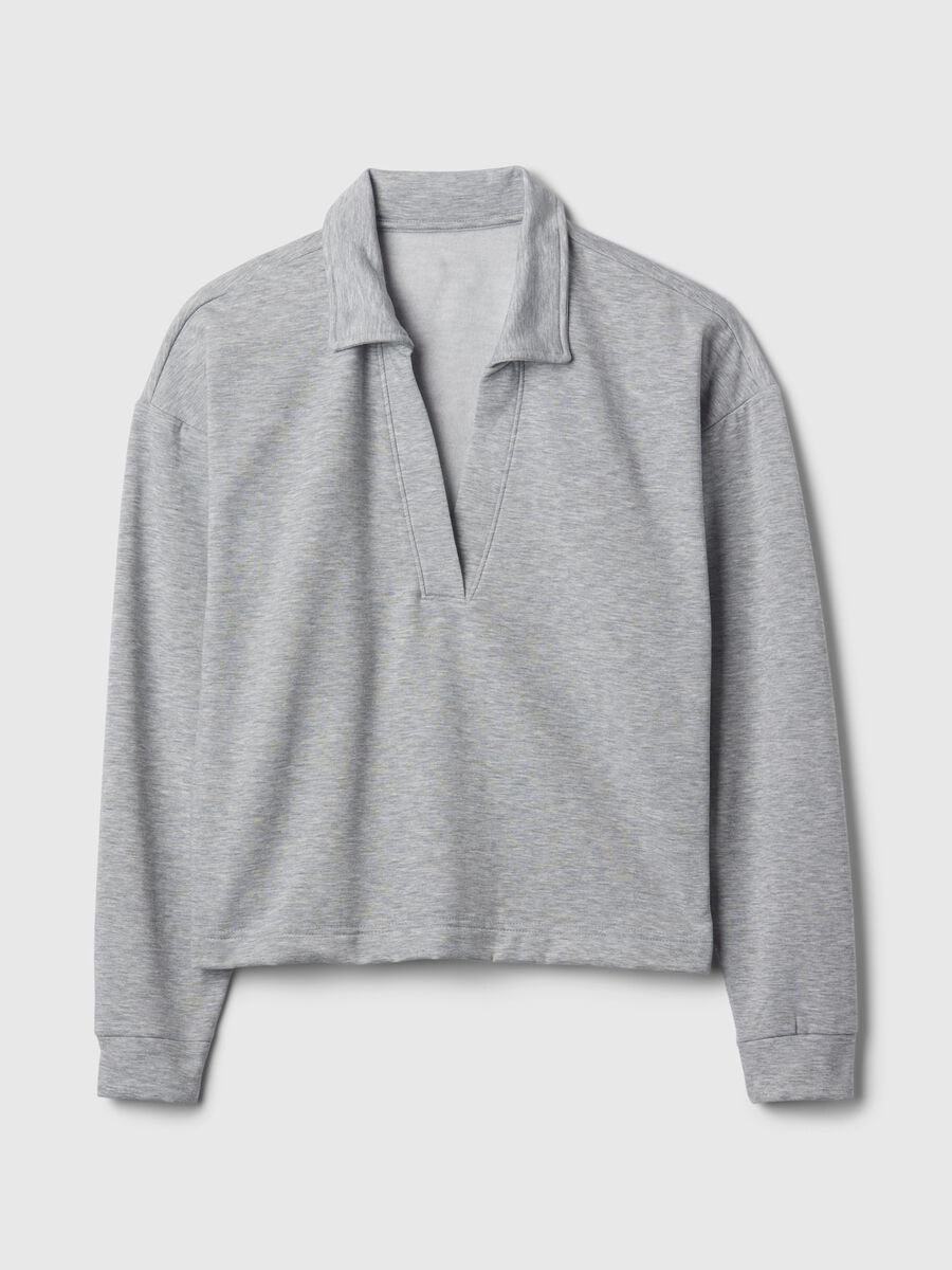 Felpa con scollo a polo Donna_2