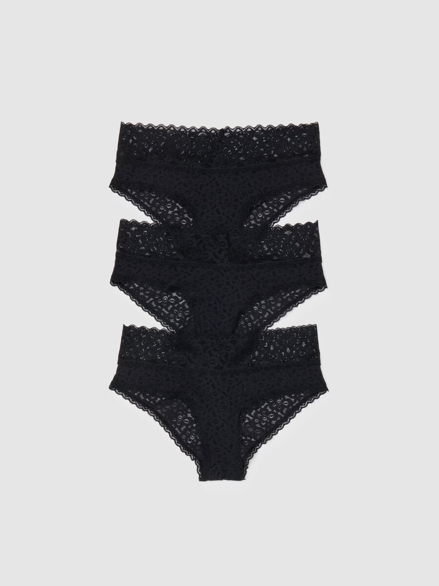 Tripack culotte in pizzo Donna_1