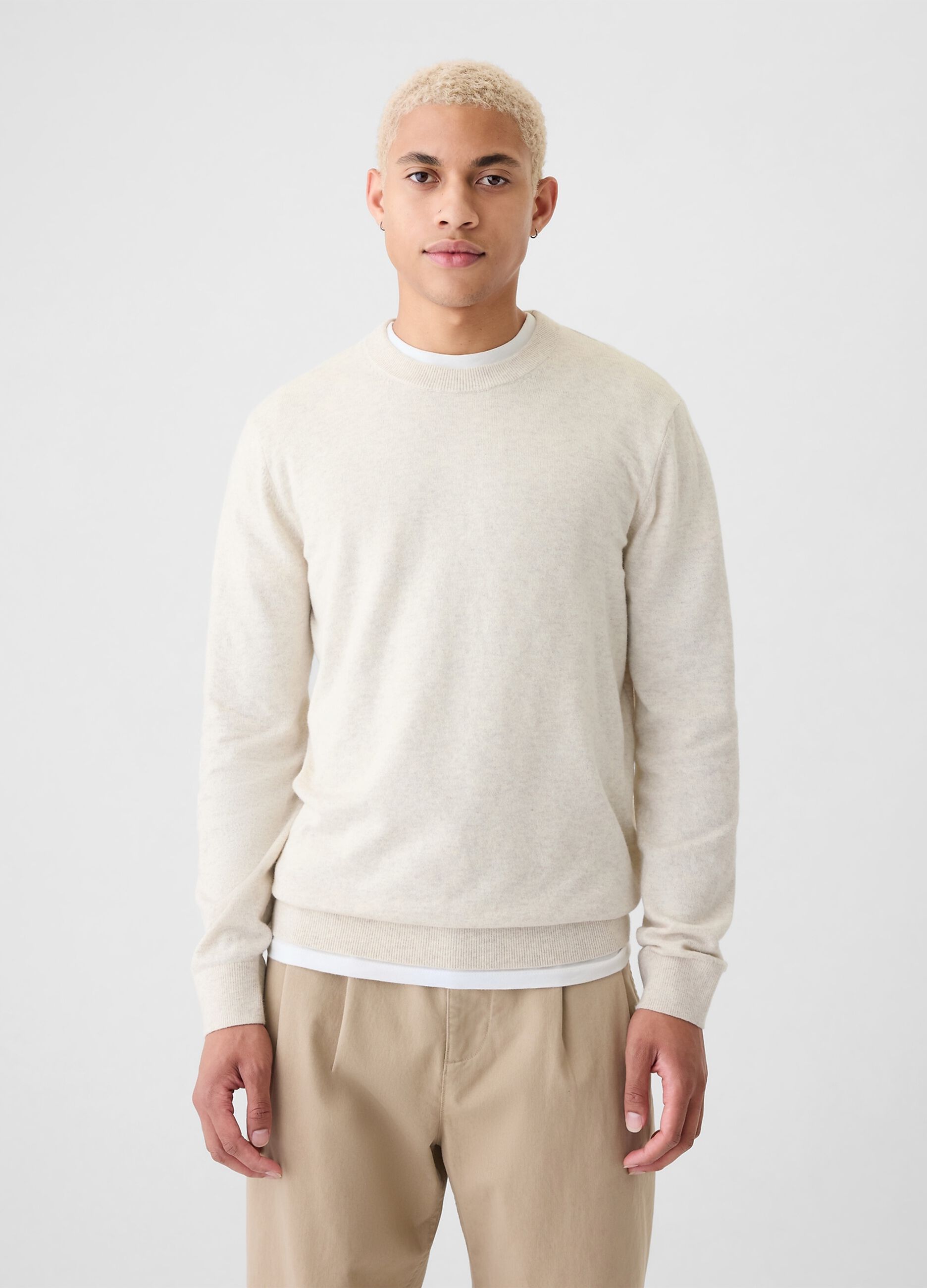 Pullover con scollo rotondo