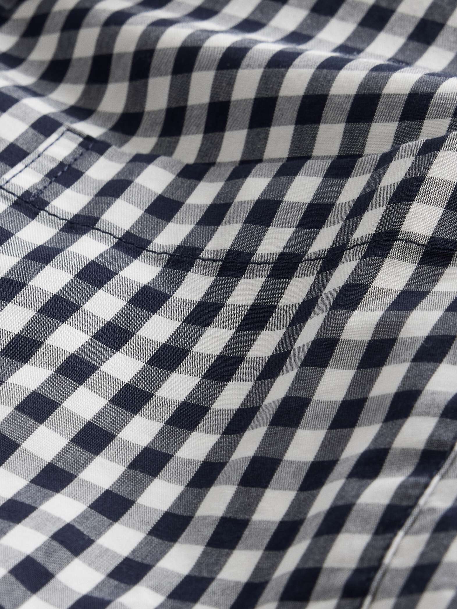 Camicia a quadri blu navy_4