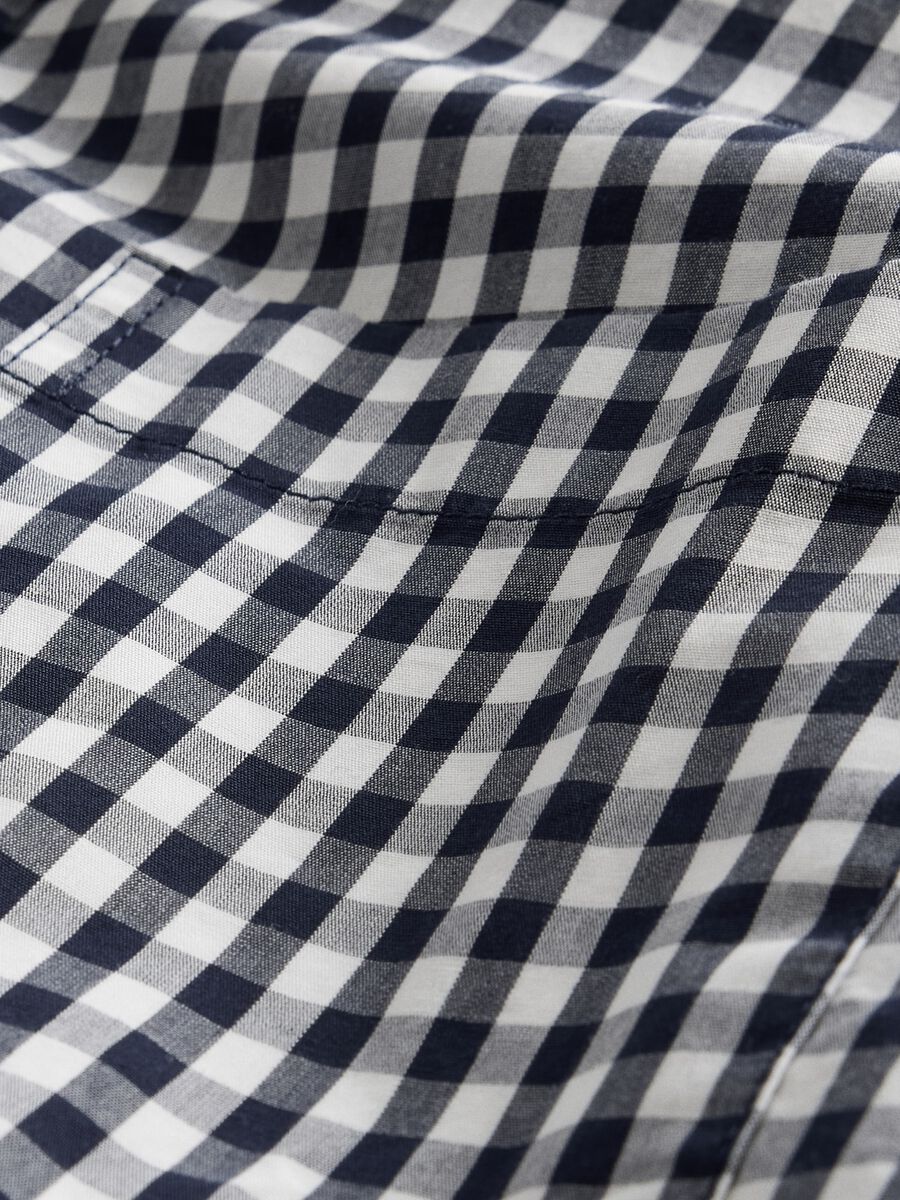 Camicia a quadri blu navy Man_4