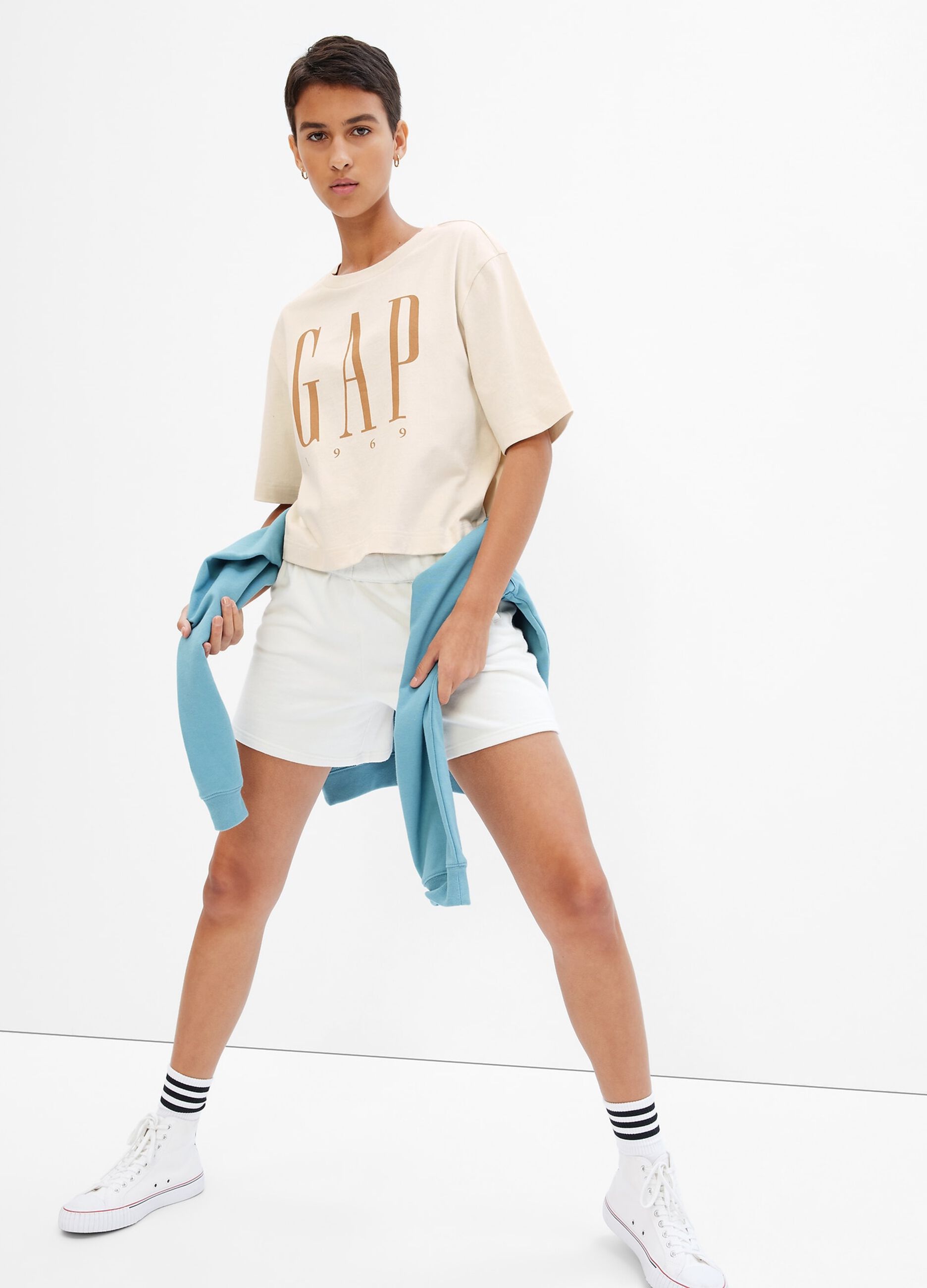 Oversized T-shirt with logo print