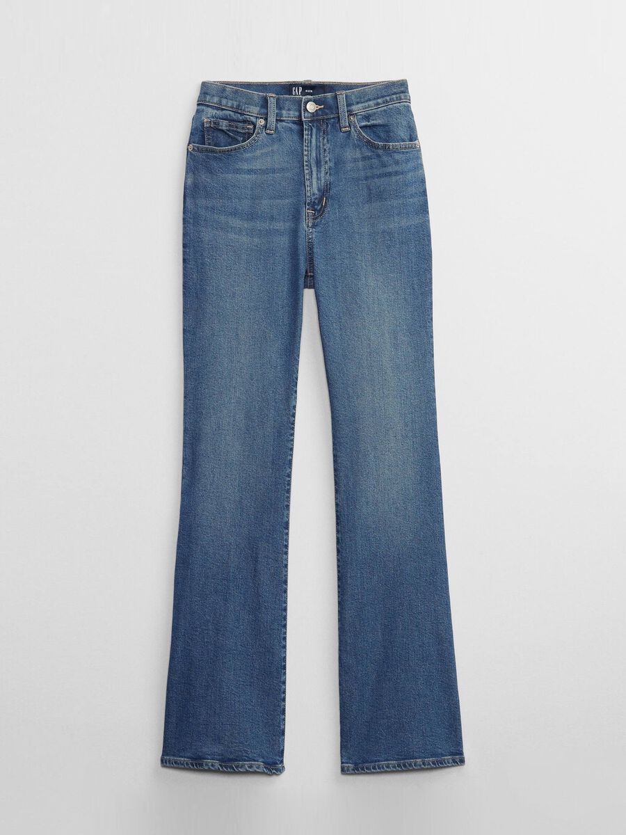 Flare-fit jeans with misdyed effect Woman_4