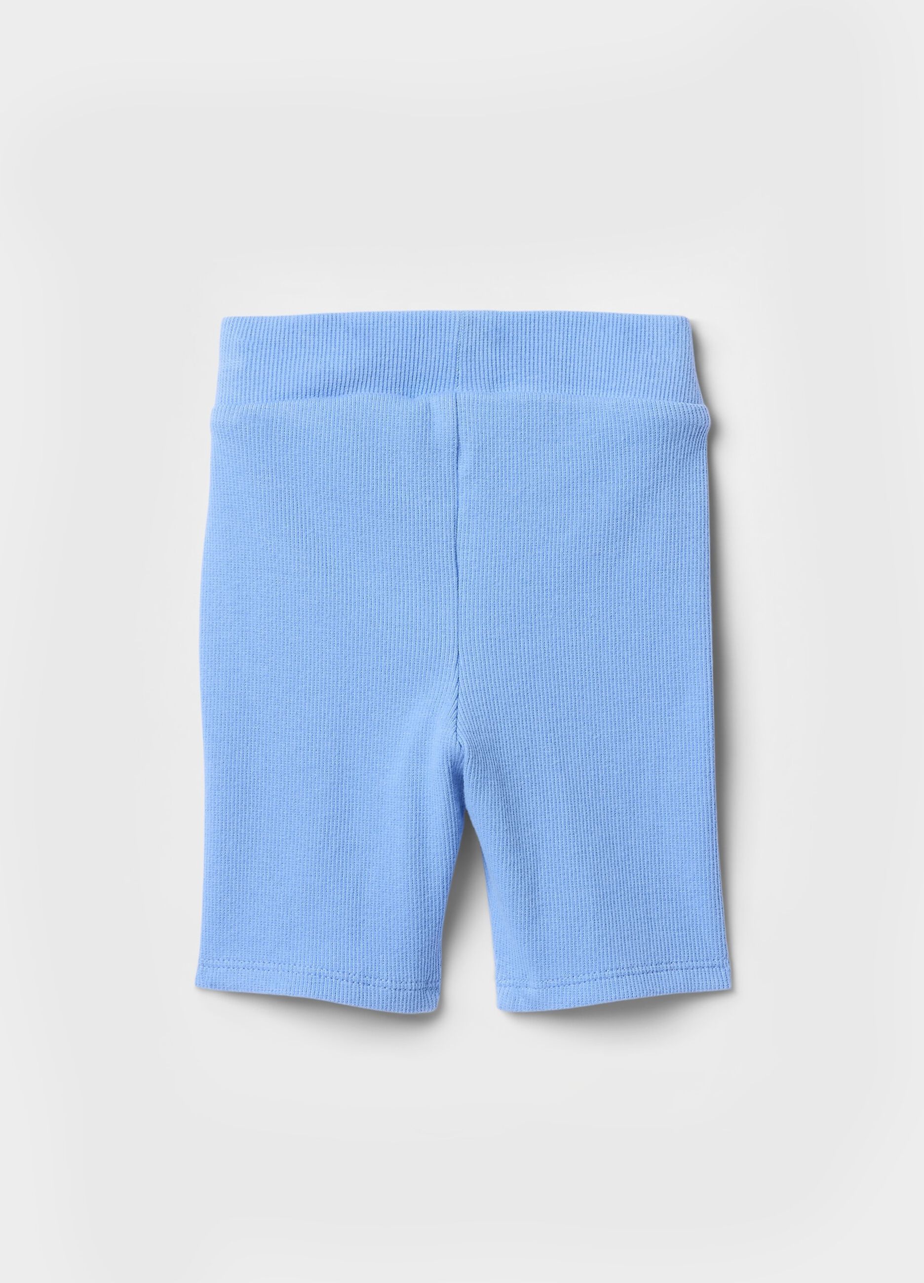 Bermuda azzurri in tessuto elasticizzato_1