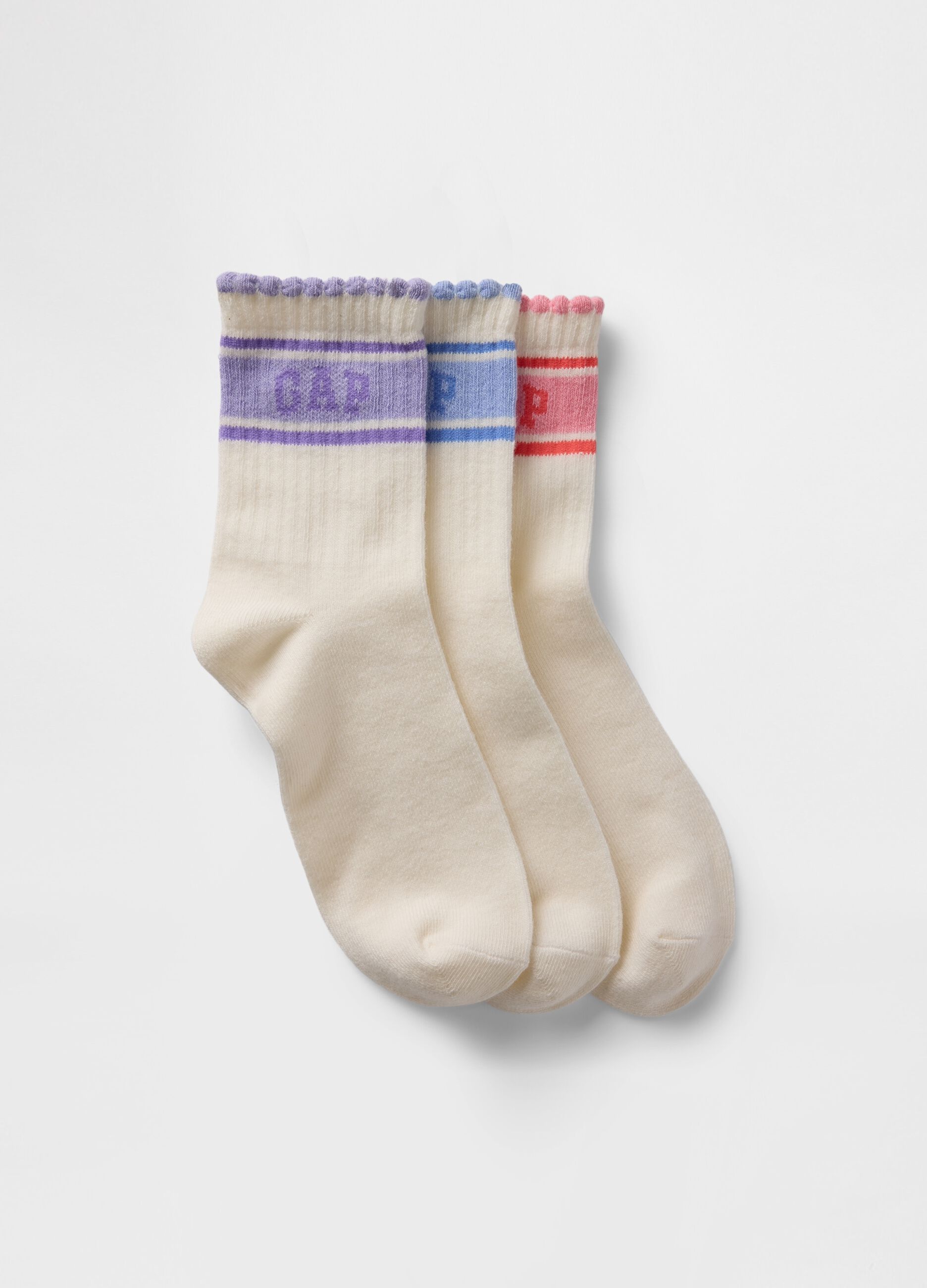 Tripack calze corte con logo
