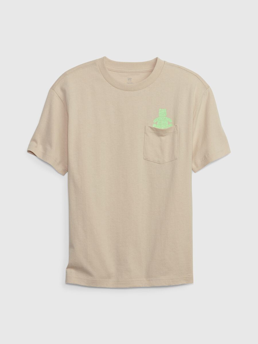 T-shirt with pocket and teddy bear print Boy_0
