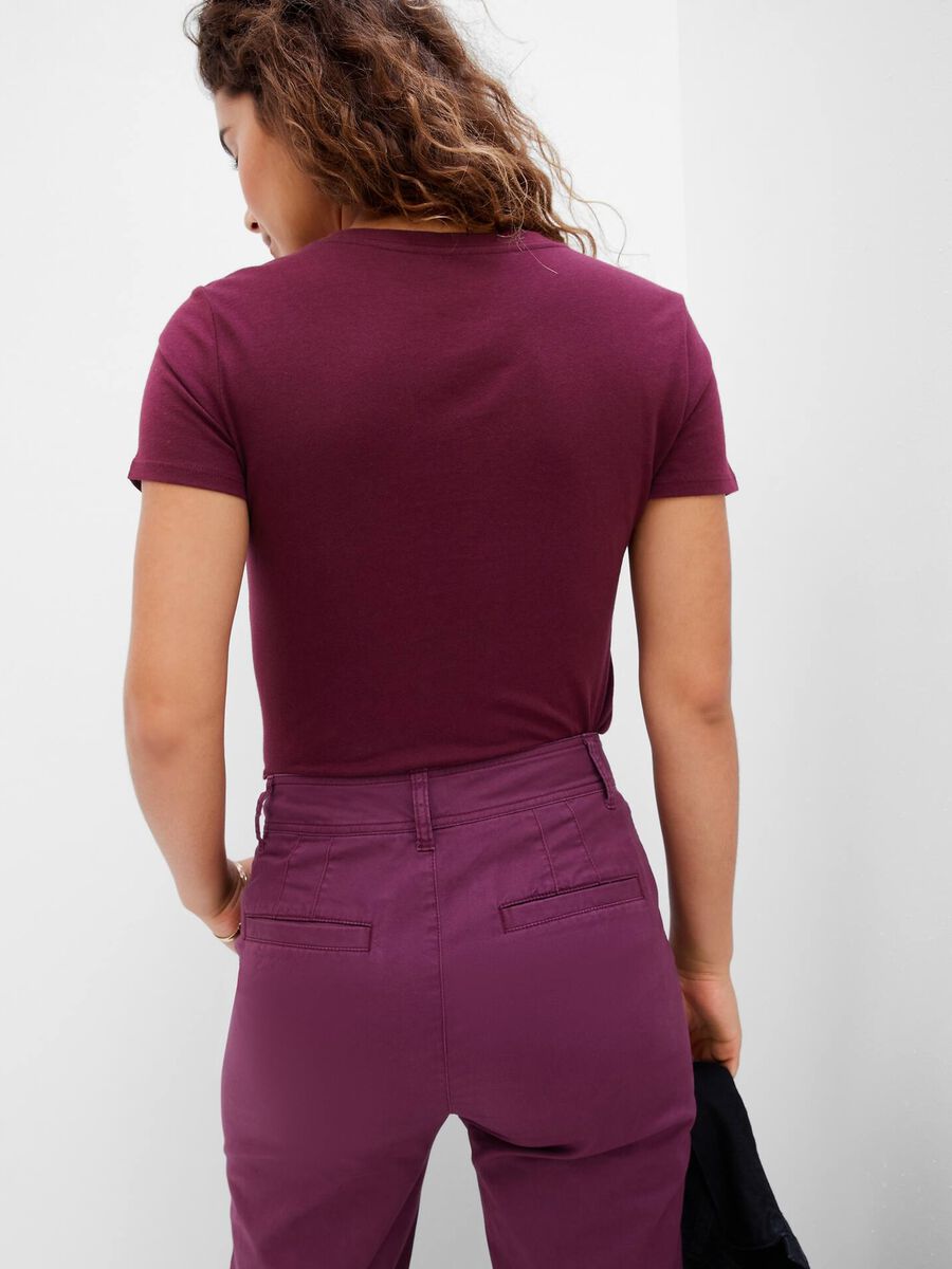 Jersey T-shirt with logo print Woman_1