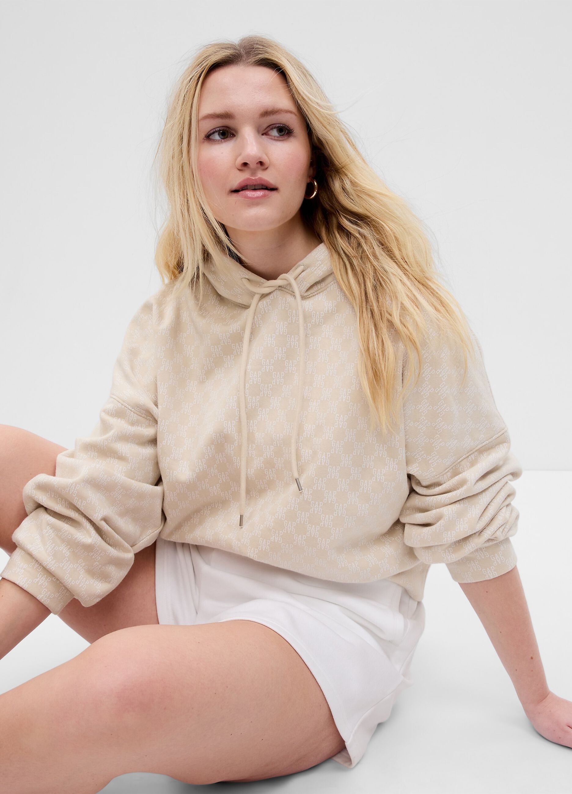Felpa crop con stampa logo all-over_3