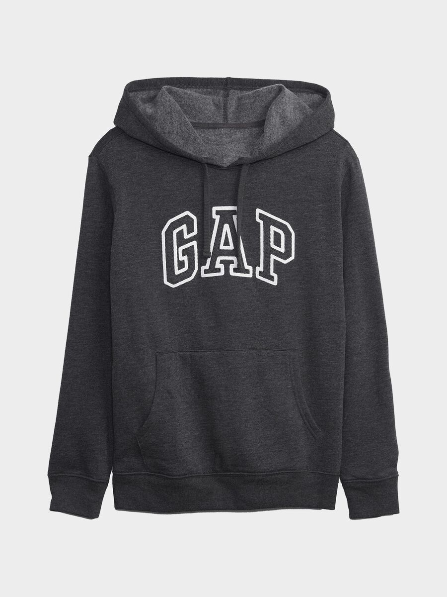 Felpa con cappuccio ricamo logo Donna_2