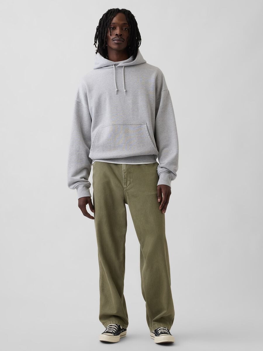 Cotton and lyocell blend trousers Man_0