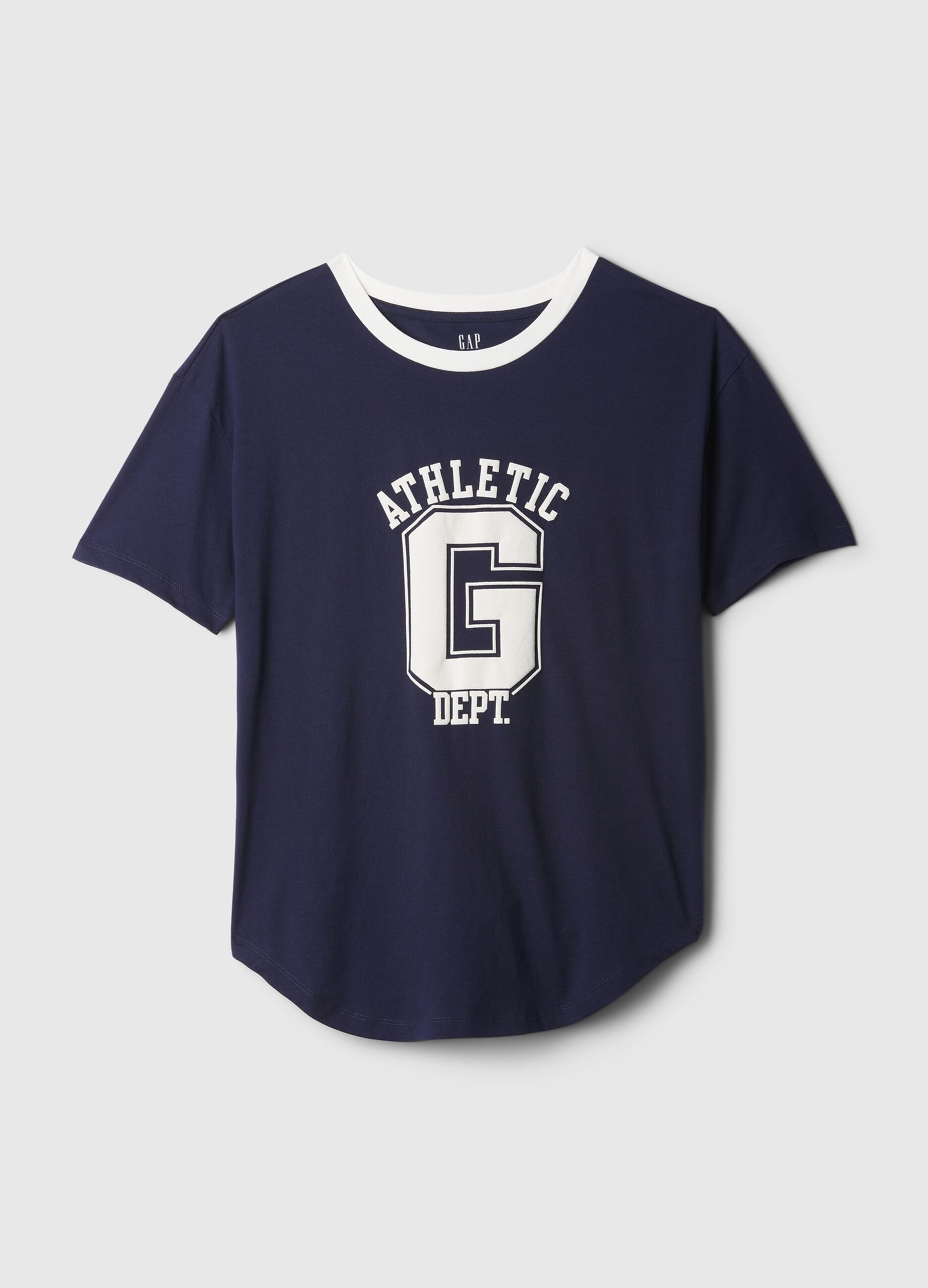 T-shirt in cotone bio stampa logo Athletic Dept._4