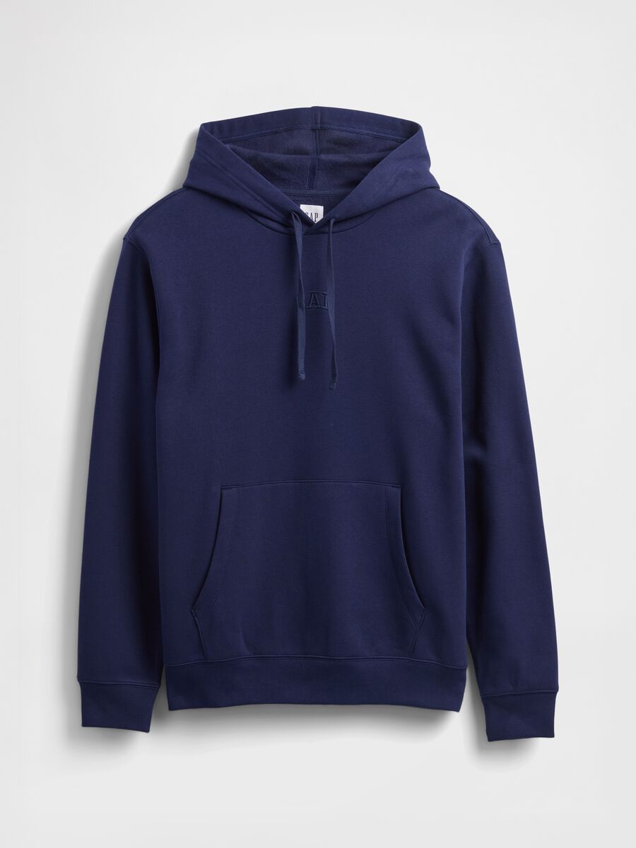 Blue Hoodie Sweatshirt Man_4