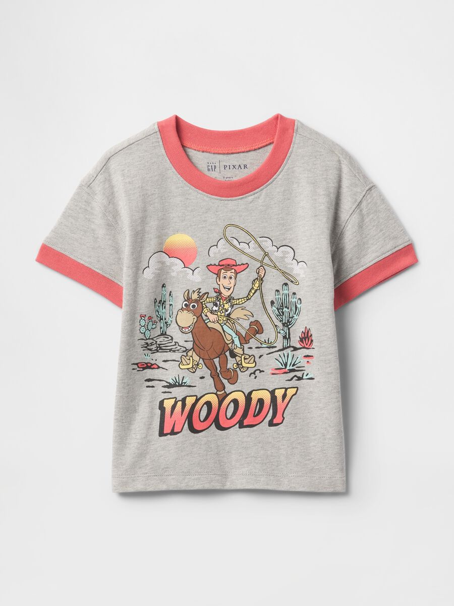 Maglietta grigia con stampa Woody Baby Boy_0