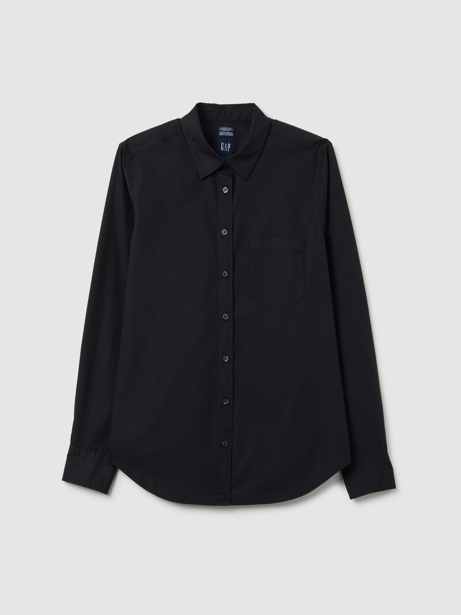 Camicia in cotone con tasca Donna_2