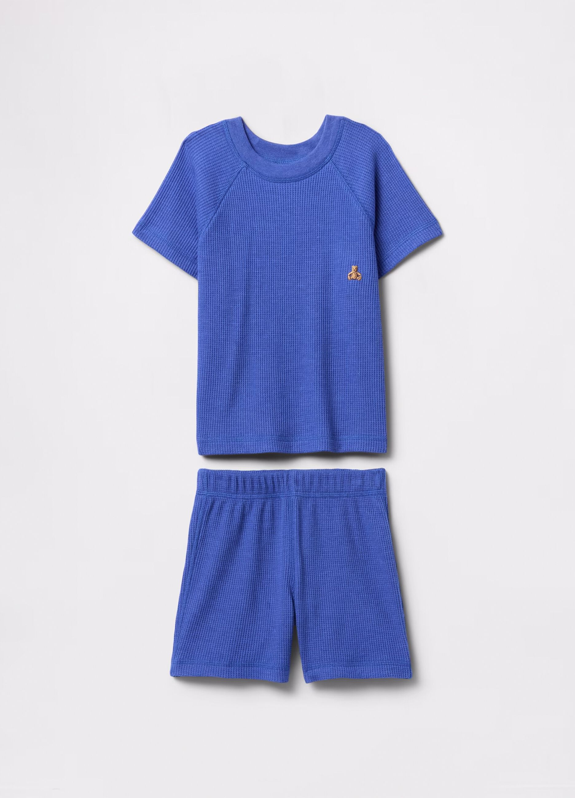 Set blu con t-shirt e shorts_1