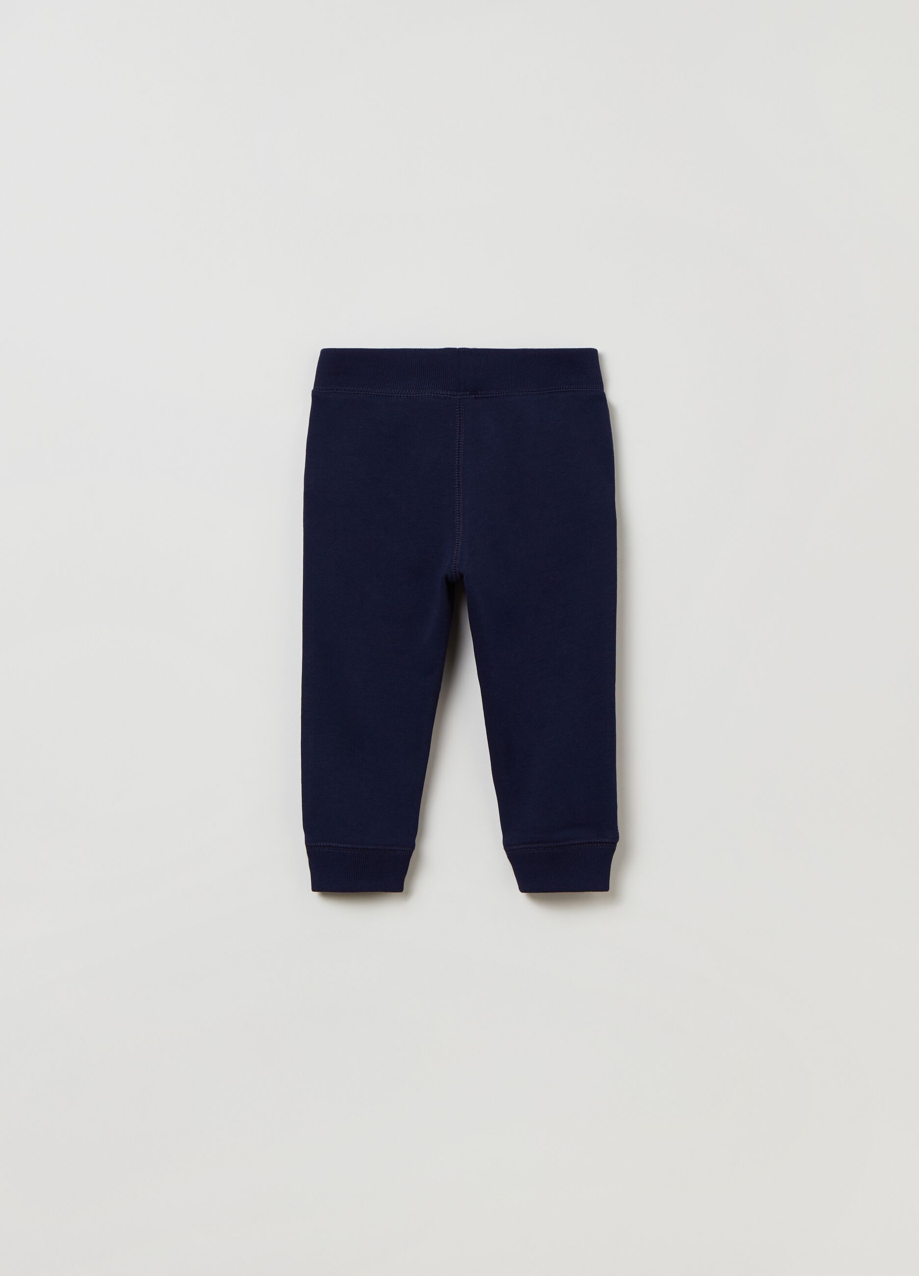 Joggers with teddy bear and logo print