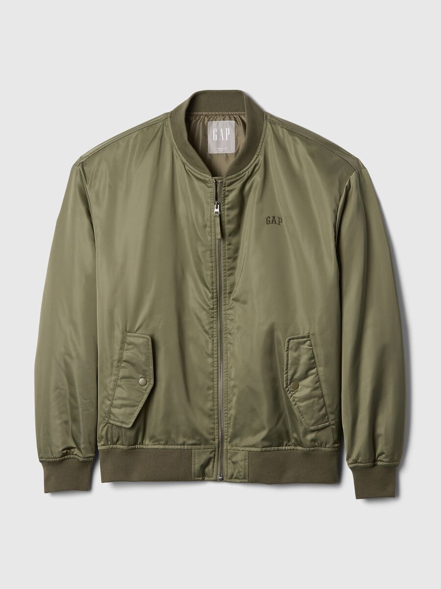 Bomber full-zip con ricamo logo Uomo_2