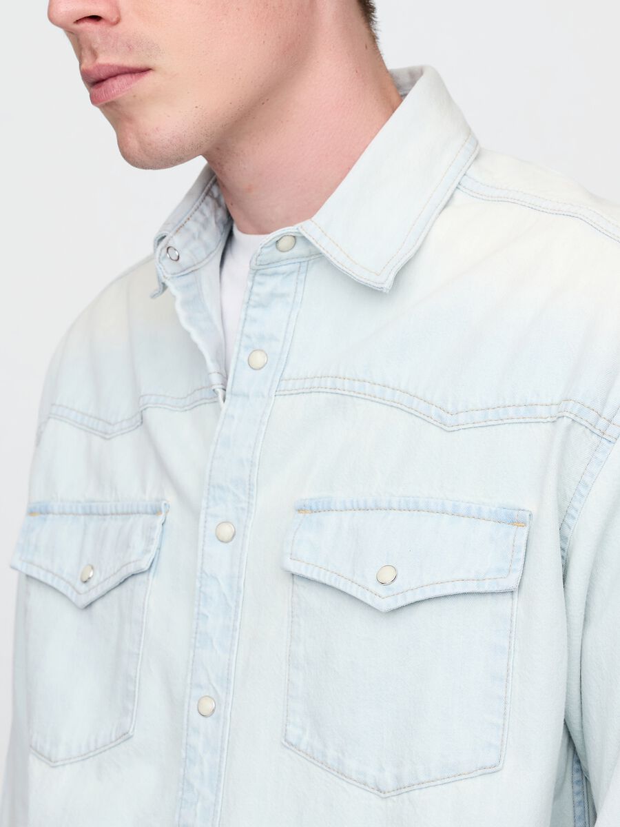 OVS Denim Shirt Man_3