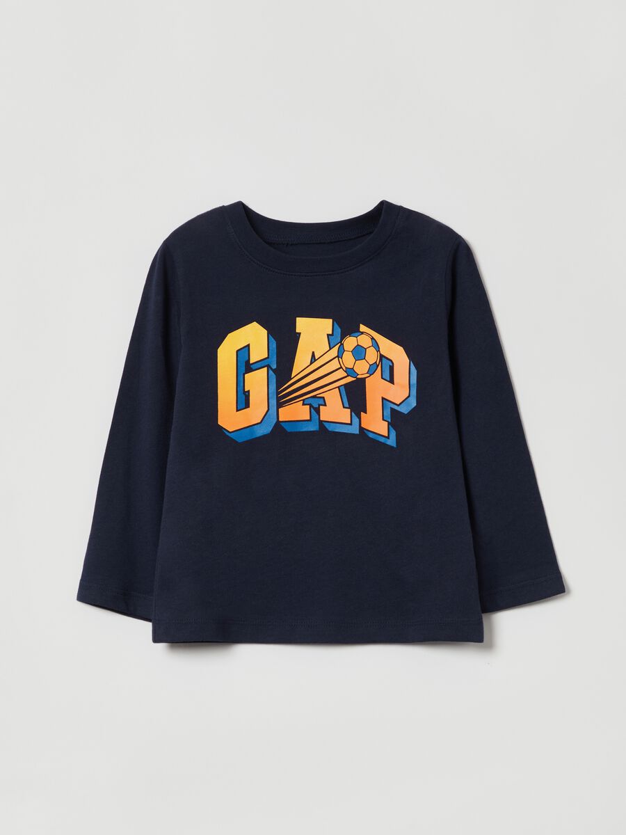 T-shirt with logo print and football Kid Unisex_0