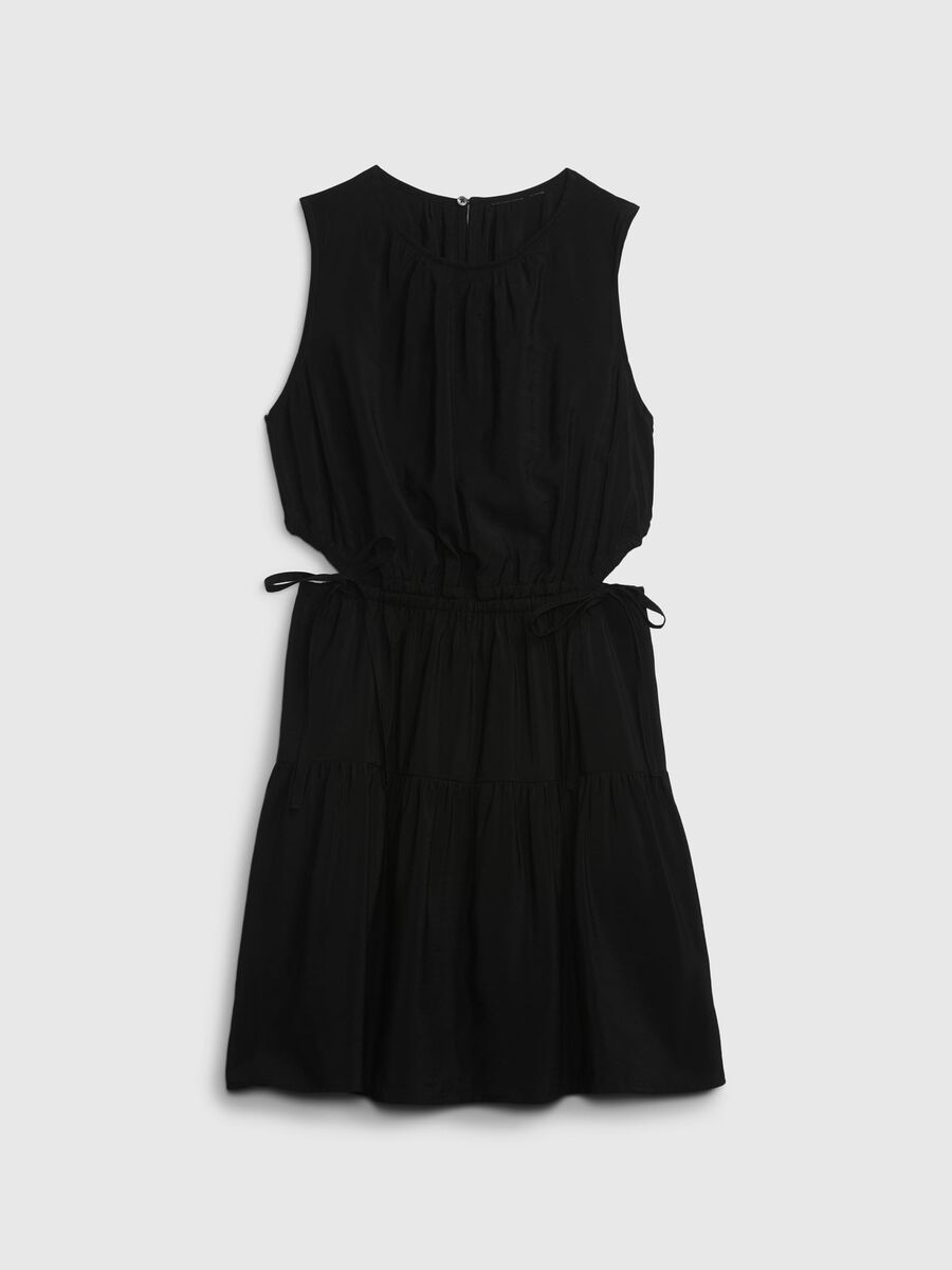 Short tiered dress with cut-out details_5