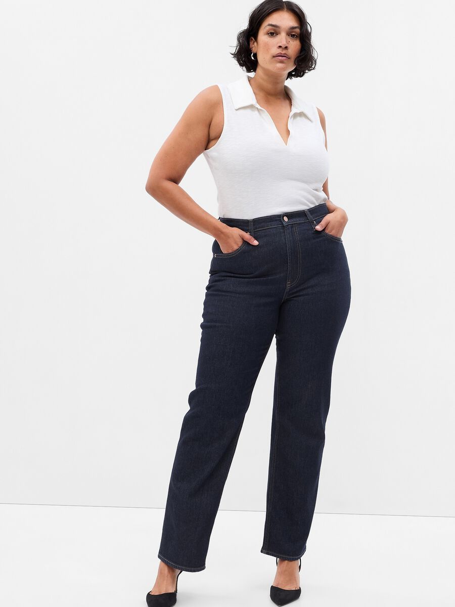 Jeans loose fit a vita alta Donna_3