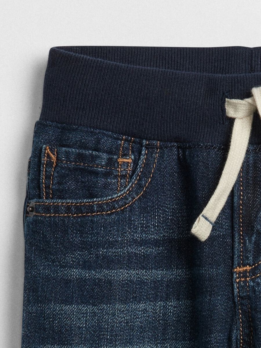 Jeans slim fit con coulisse Neonato_2